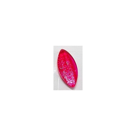 glascabochon15x7mm fuchsia 5 stuks