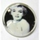 Glascabochon Marilyn Monroe zw/wit 16mm