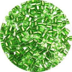 Staafjes 2mm groen zilverkern 25gram