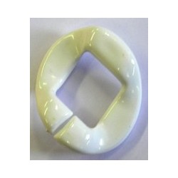 kunststof ring 40mm wit per stuk