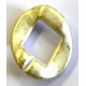 kunststof ring 40mm goud/wit per stuk
