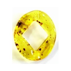 kunststof ring 40mm amber gevlekt per stuk