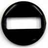 Ronde schakel 48x7mm zwart per stuk