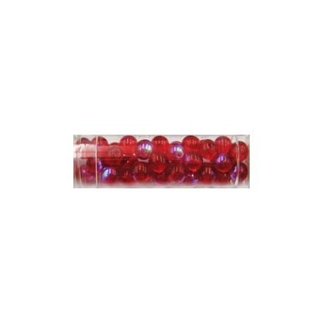 Gutermann regenboogparels 6mm rood ca 40st.