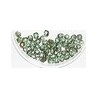 Facetkraal 3mm l.groen goudcoat 50st