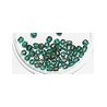 Facetkraal 3mm tr. blue zircone goud gecoat 50st.