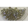 Facetkraal 3mm olijfgroen/ goud gecoat 50st
