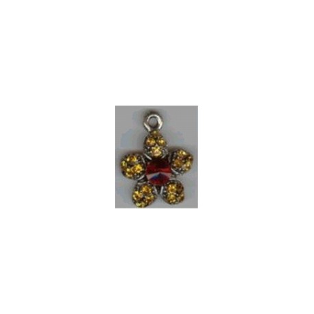 Swarovski bloem 20x15mm 8001/9010 p/st