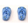 knoop blauwe teenslipper per stuk