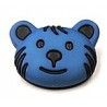 knoop beer zwart/blauw per stuk