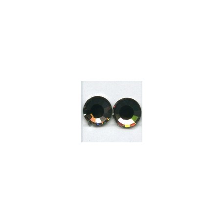 Swarovski plakkristal 4mm black diamond p.st.