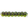 Glasparel 12mm donker olijfgroen streng ca 70st.
