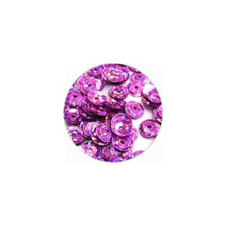 Pailleten cup 6mm rose disco 10 gram