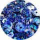 Pailleten cup 6mm blauw disco 10 gram