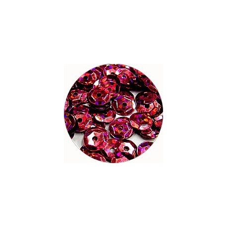 Pailleten cup 6mm cerise disco 10 gram