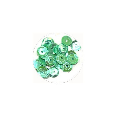 Pailleten cup 6mm mint 10 gram