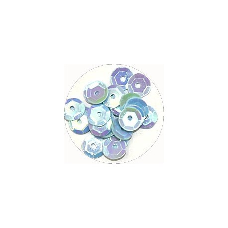 Pailleten cup 6mm babyblauw 10 gram