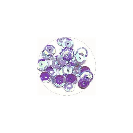 Pailleten cup 6mm lila 10 gram