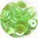 Pailleten cup 6mm neongroen 10 gram