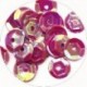 Pailleten cup 6mm fuchsia 10 gram