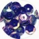 Pailleten cup 6mm blauwpaars 10 gram