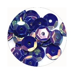 Pailleten cup 6mm blauwpaars 10 gram