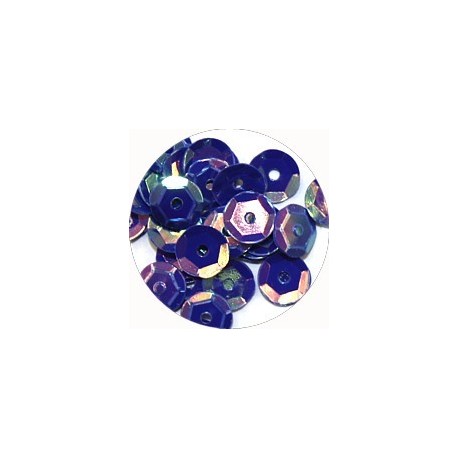 Pailleten cup 6mm blauwpaars 10 gram