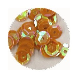 Pailleten cup 6mm oranje 10 gram