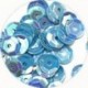 Pailleten cup 6mm blauw AB 10 gram