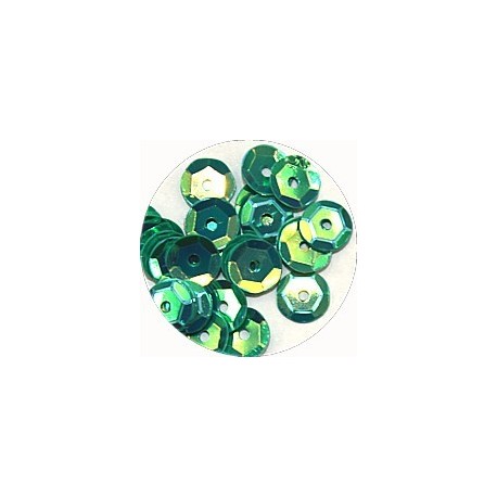 Pailleten cup 6mm groen AB 10 gram