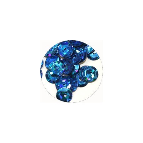 Pailleten cup 6mm donkerblauw disco 10 gram