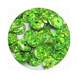 Pailleten cup 8mm groen disco 10 gram