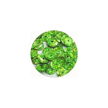 Pailleten cup 8mm groen disco 10 gram