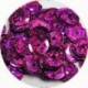 Pailleten cup 8mm fuchsia disco 10 gram