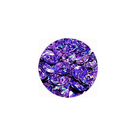 Pailleten cup 8mm lila disco 10 gram