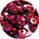 Pailleten cup 8mm cerise disco 10 gram