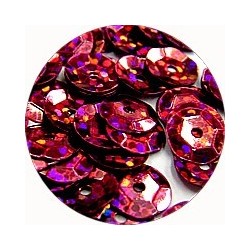 Pailleten cup 8mm cerise disco 10 gram