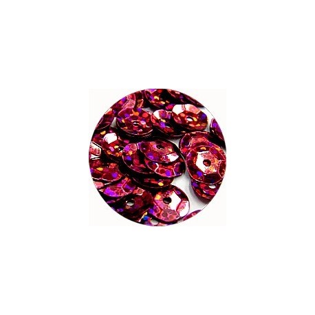 Pailleten cup 8mm cerise disco 10 gram