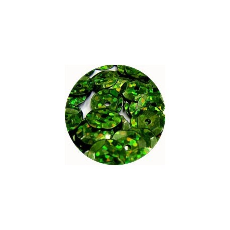 Pailleten cup 8mm groen disco 10 gram