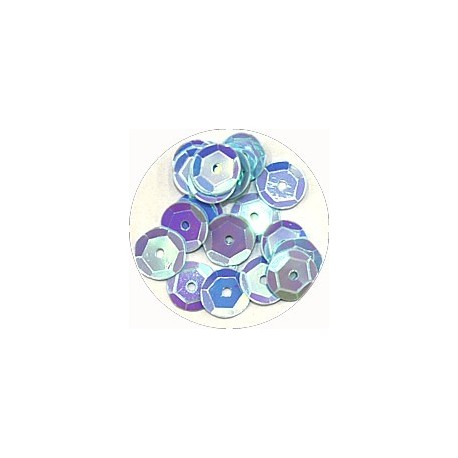 Pailleten cup 8mm babyblauw 10 gram