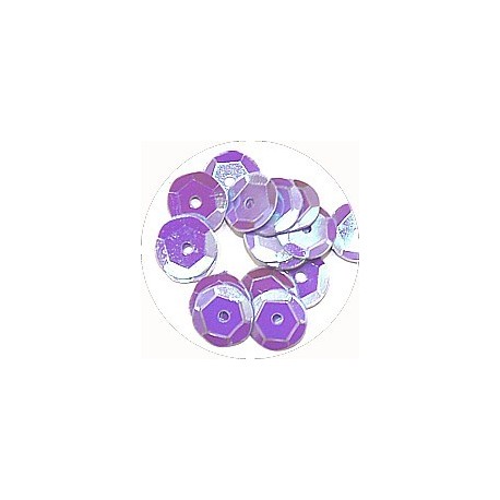 Pailleten cup 8mm lila 10 gram