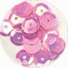 Pailleten cup 8mm zuurstokrose 10 gram