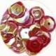 Pailleten cup 8mm cerise 10 gram