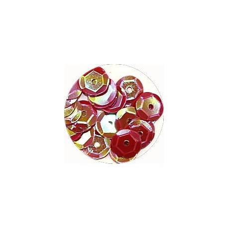 Pailleten cup 8mm cerise 10 gram