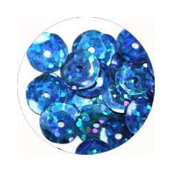 Pailleten cup 8mm donkerblauw disco 10 gram