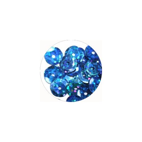 Pailleten cup 8mm donkerblauw disco 10 gram