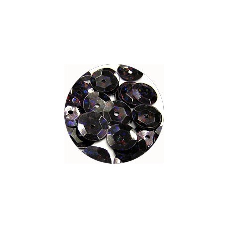 Pailleten cup 10mm zwart disco 10 gram