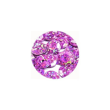 Pailleten cup 10mm rose disco 10 gram