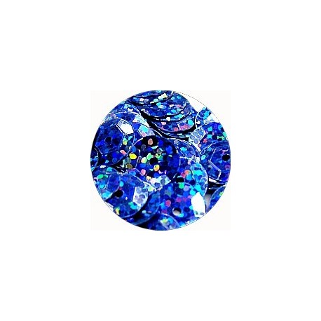 Pailleten cup 10mm blauw disco 10 gram