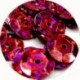 Pailleten cup 10mm cerise disco 10 gram